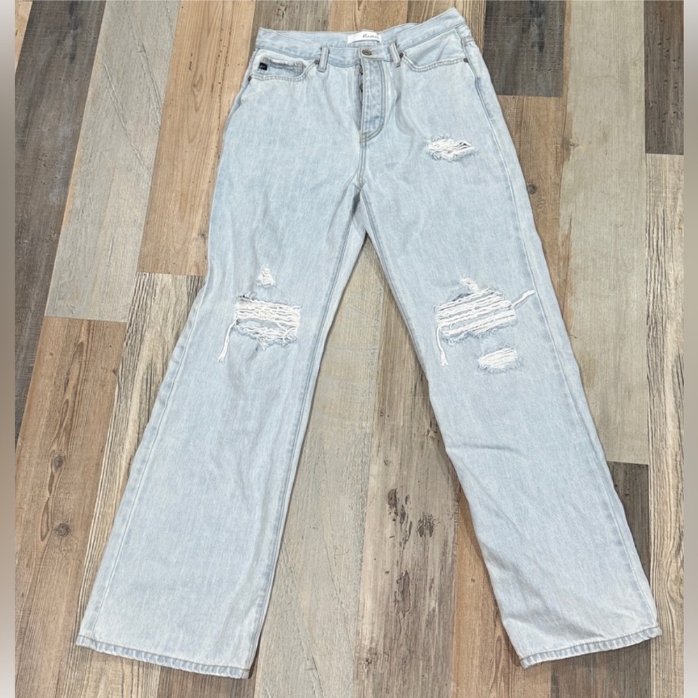KanCan Light Blue Distressed Flare Jeans
